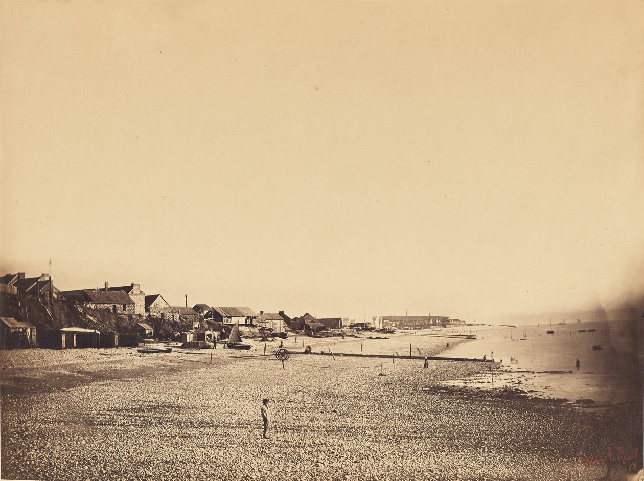 Plaża w Saint-Adresse autorstwa Gustave Le Gray