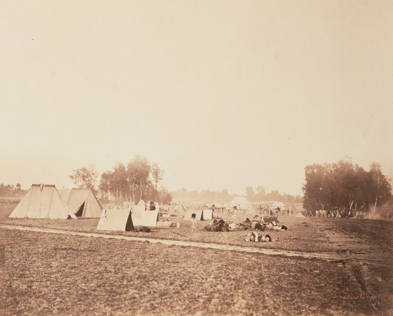 Biwak autorstwa Gustave Le Gray