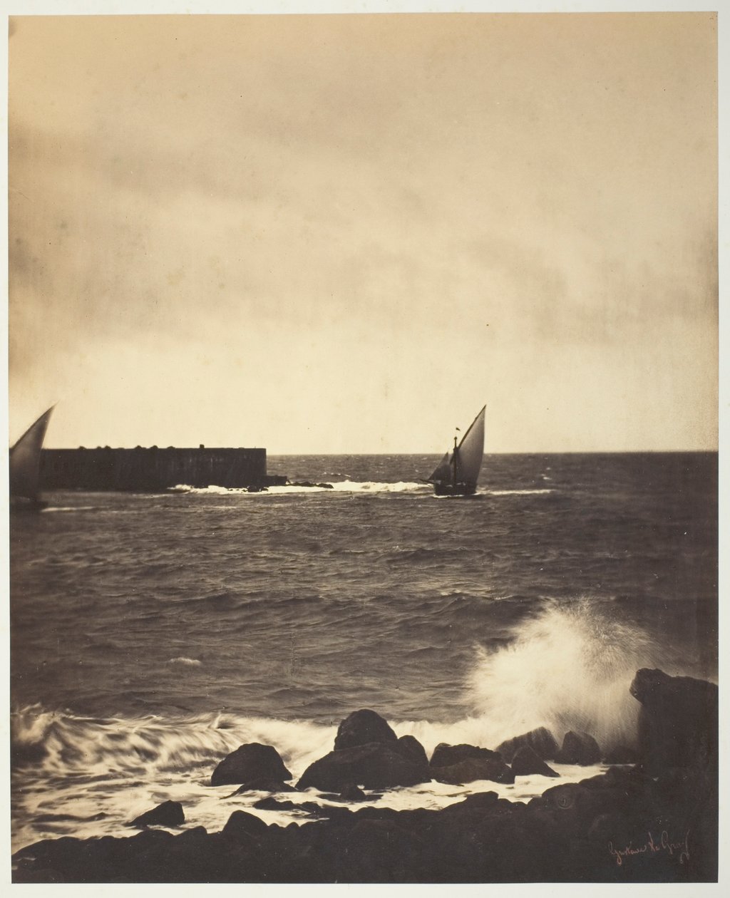 Przełamująca fala autorstwa Gustave Le Gray