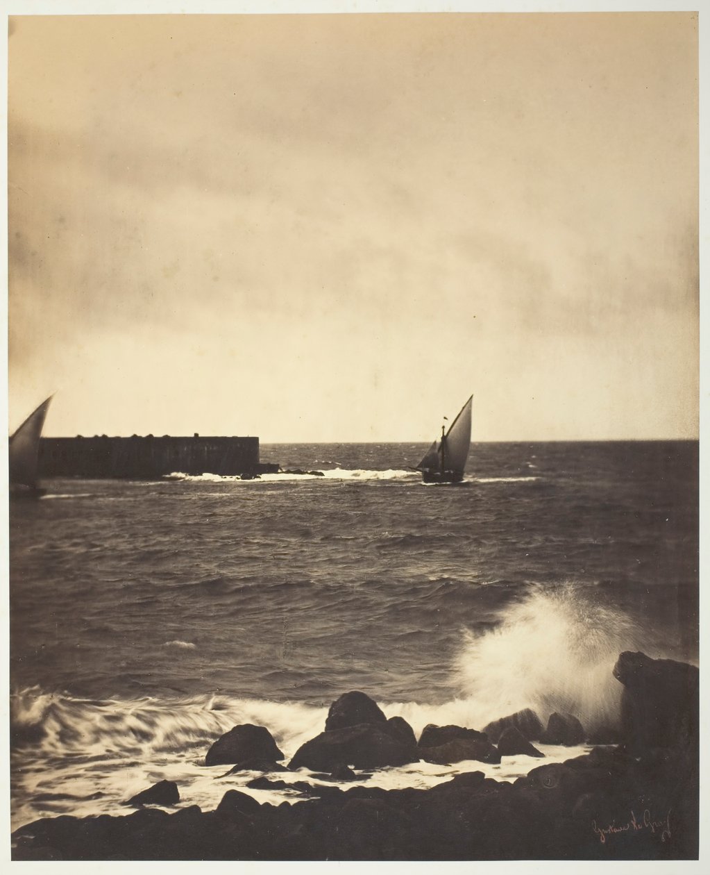 Przełamująca fala, 1857. autorstwa Gustave Le Gray