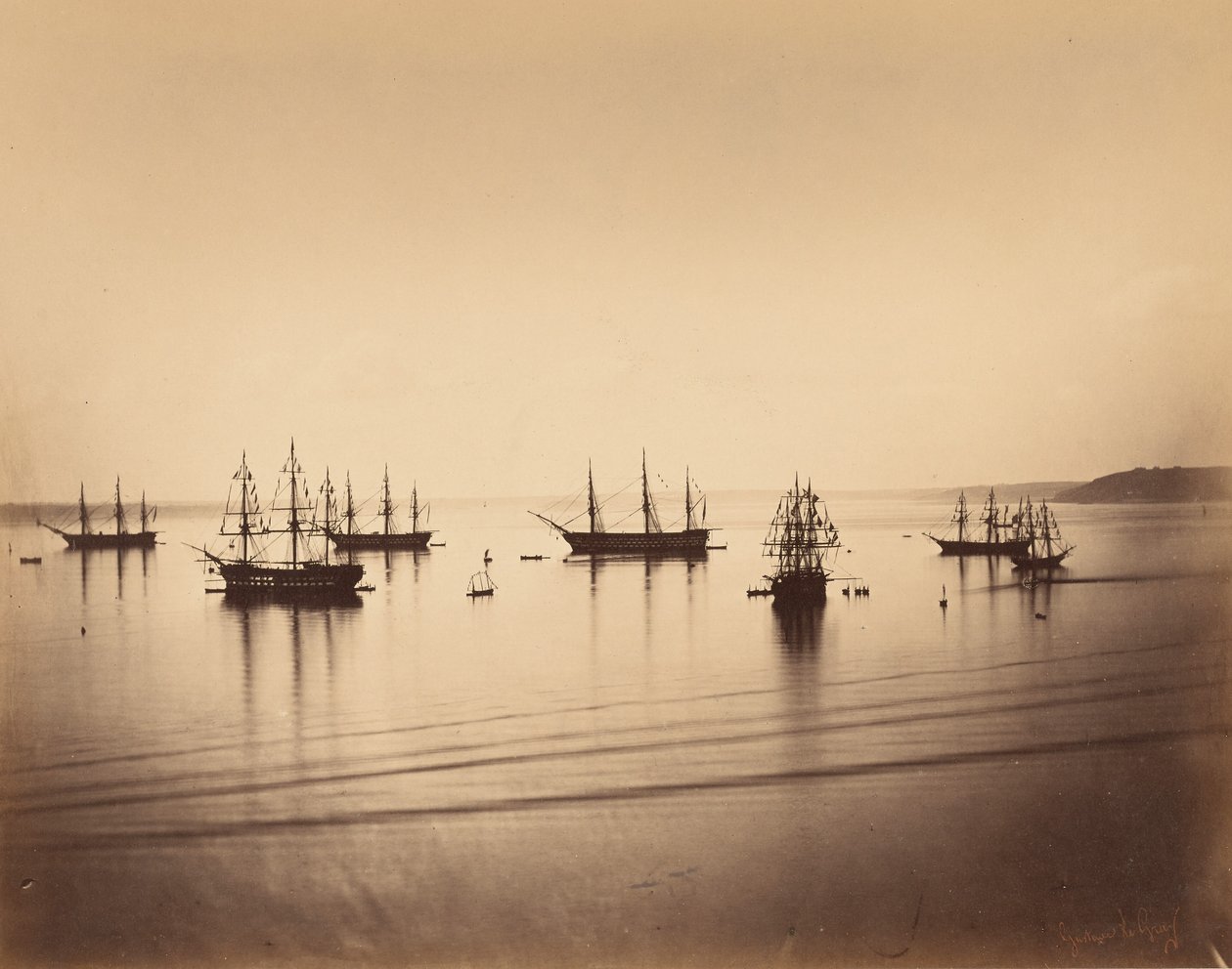 Flota francuska, Cherbourg autorstwa Gustave Le Gray