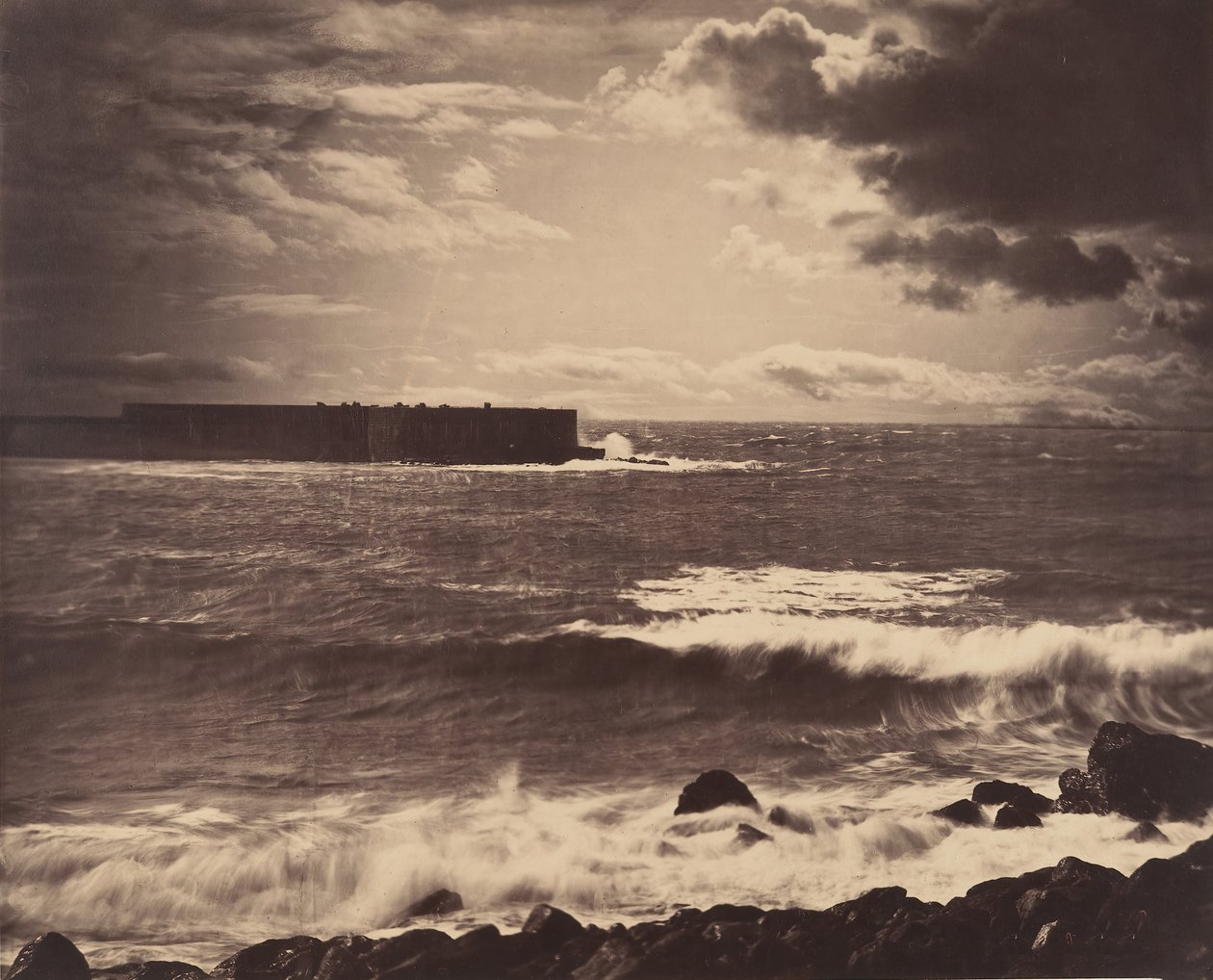[Wielka fala, Sete], 1857. autorstwa Gustave Le Gray