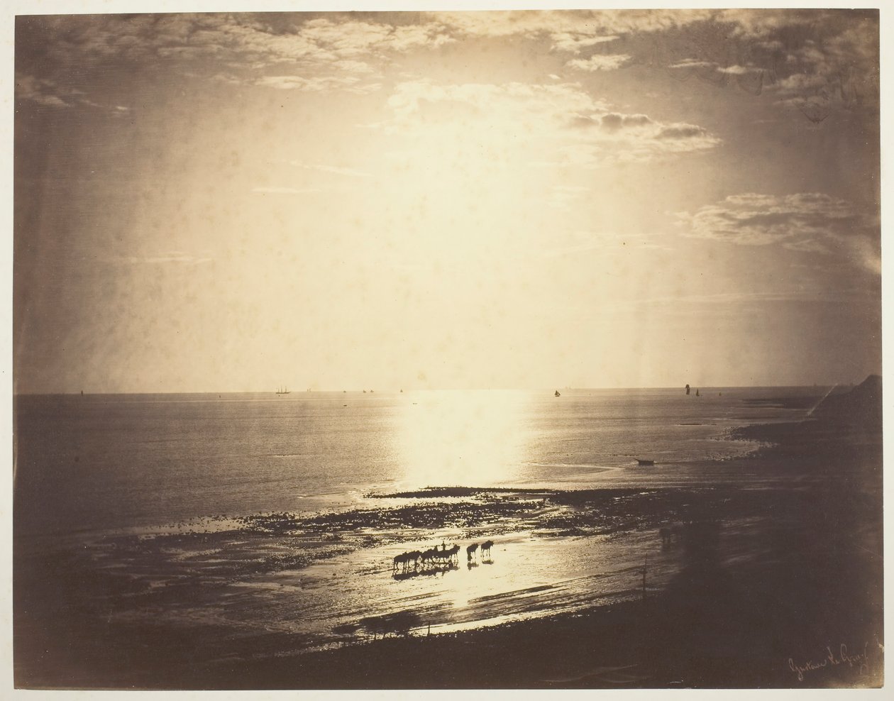 Aureola Słońca, 1856. autorstwa Gustave Le Gray