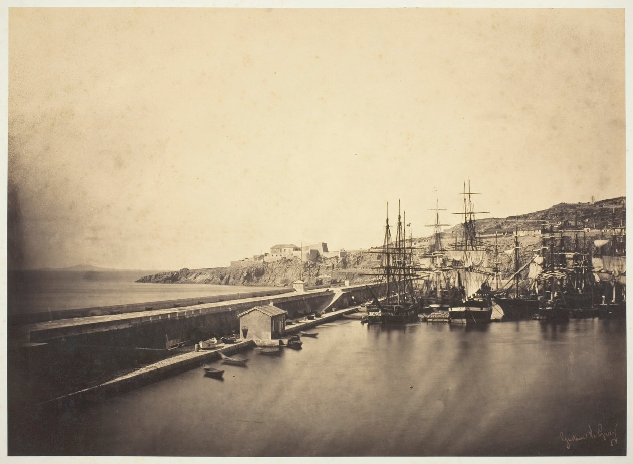 Molo w Sete autorstwa Gustave Le Gray