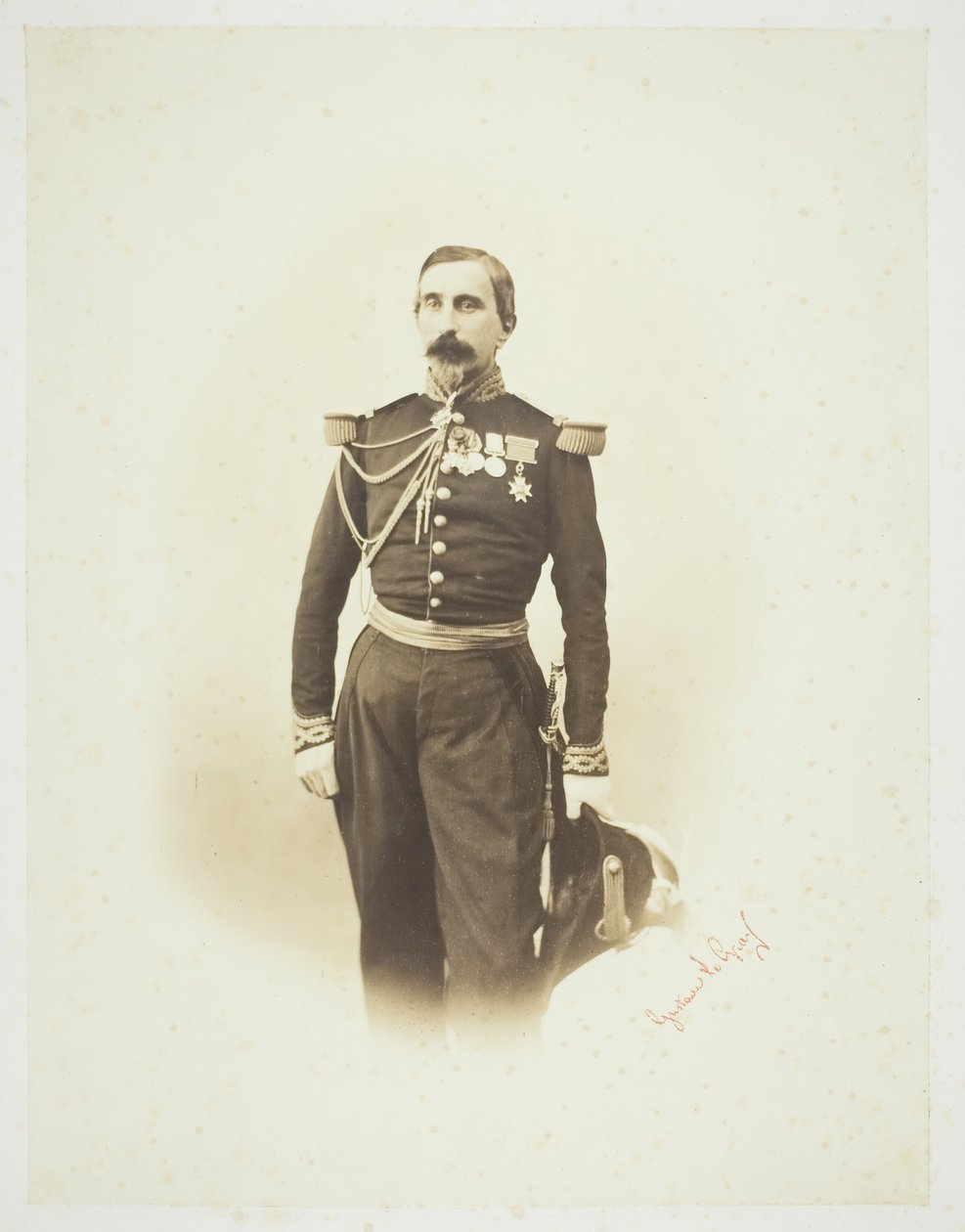 Bez tytułu [francuski oficer], 1857. autorstwa Gustave Le Gray