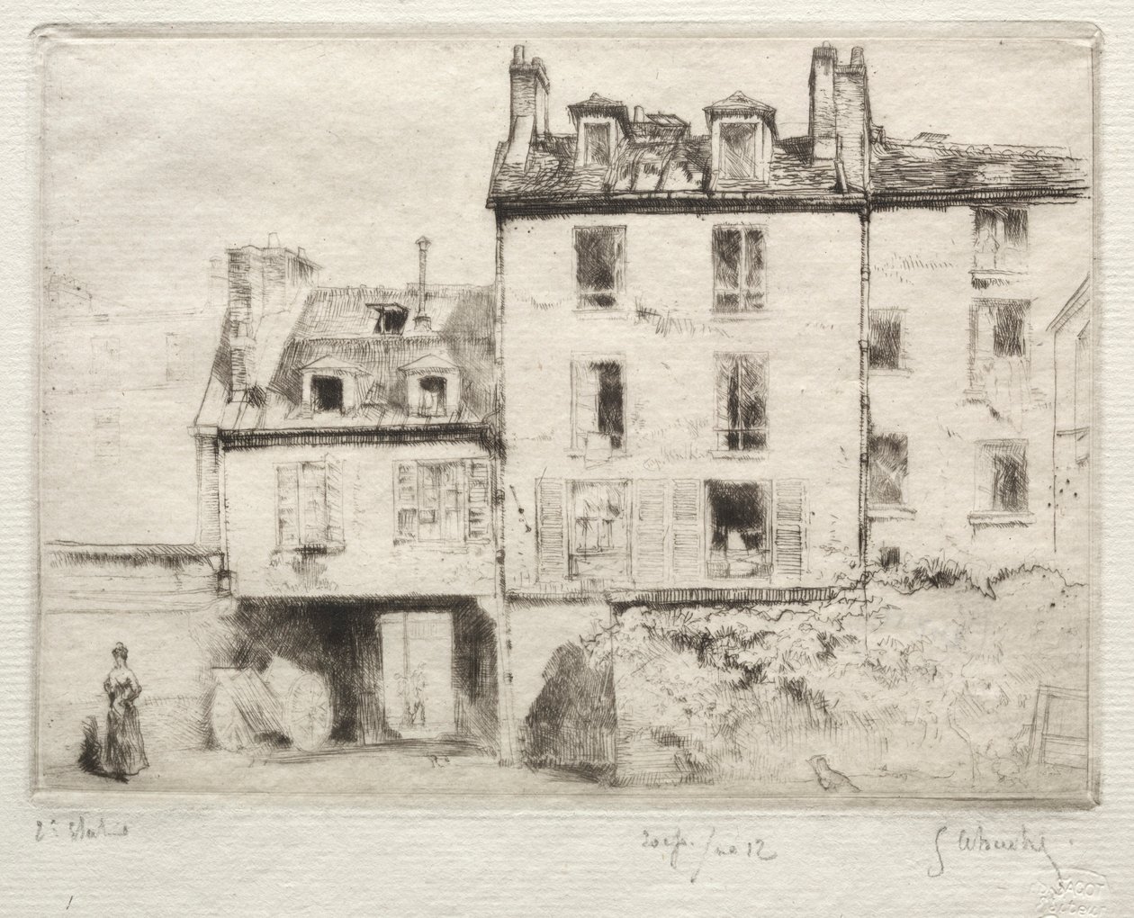 Rue Lacépède: serce Aciereur Cottens. autorstwa Gustave Leheutre
