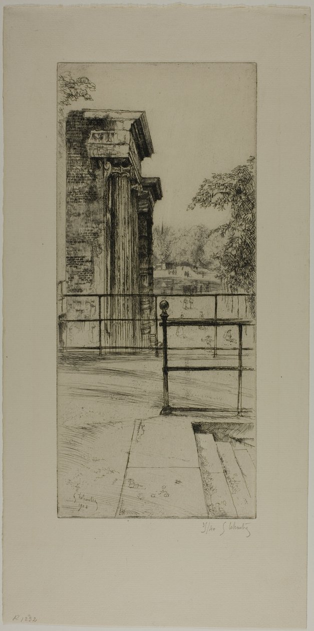 Ruiny starych Tuileries, Paryż autorstwa Gustave Leheutre