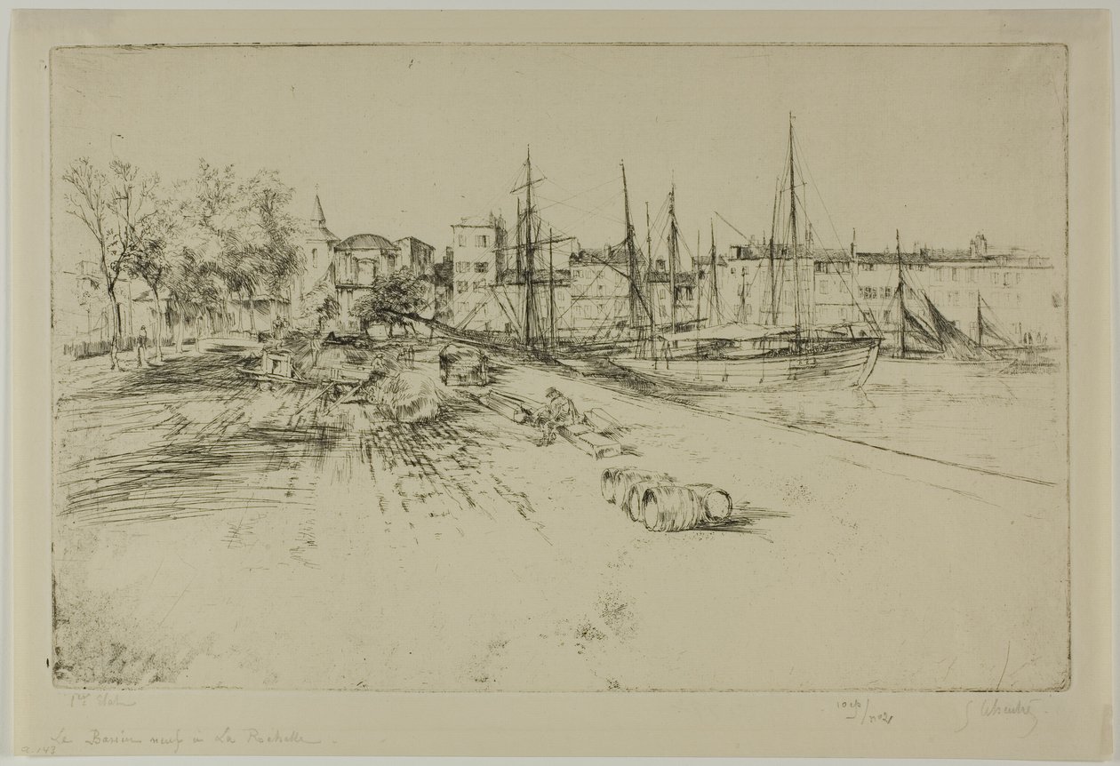 Nowy dok w la Rochelle autorstwa Gustave Leheutre