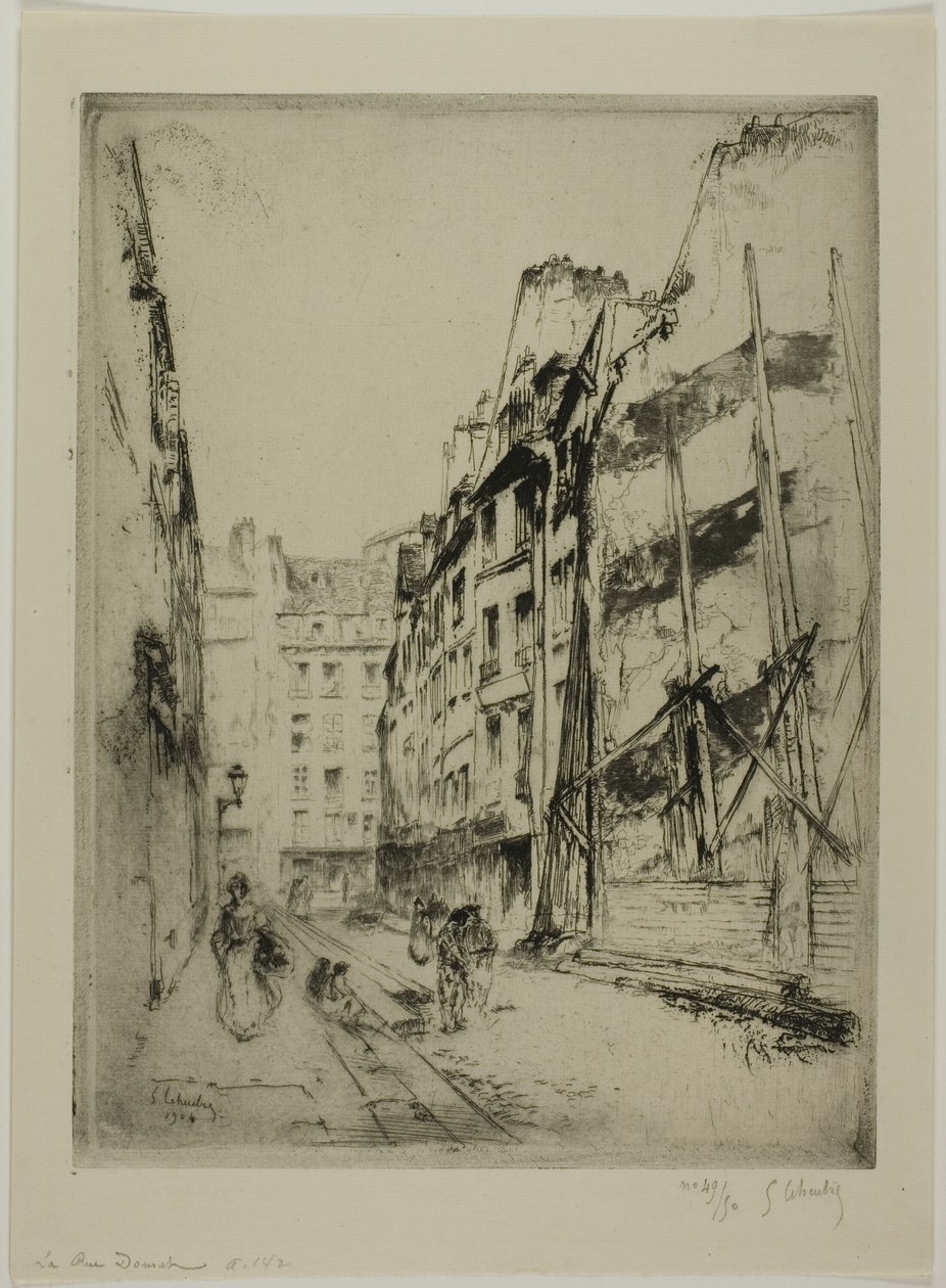 Rue Domat, Paryż autorstwa Gustave Leheutre