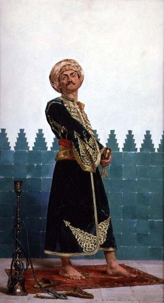 Arabski strażnik autorstwa Gustave Leon Antoine Marie Popelin