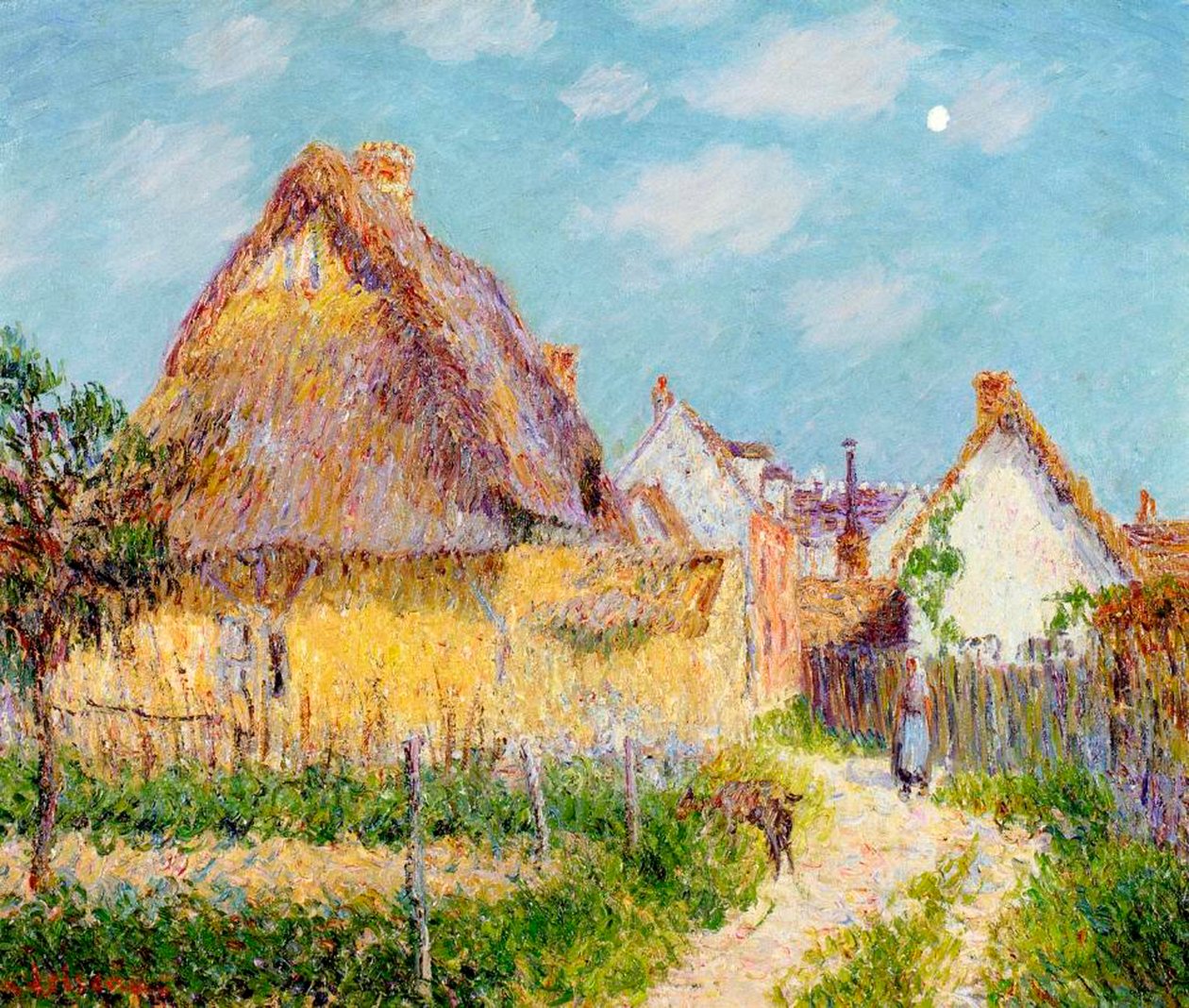 Domek w Le Vaudreuil, 1903 autorstwa Gustave Loiseau