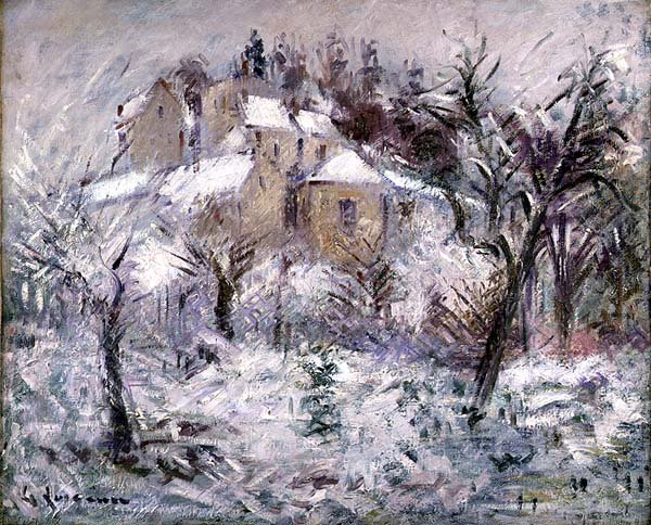 Domy w Pontoise autorstwa Gustave Loiseau