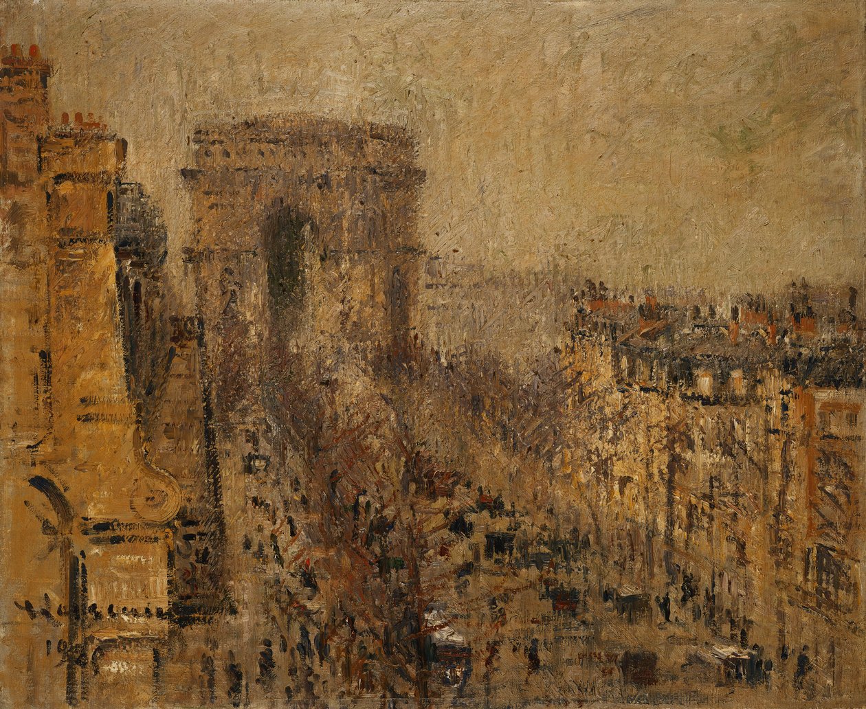 Avenue de Friedland, Paryż, pochmurne niebo; Avenue de Friedland, Paryż, pochmurne niebo, 1925 autorstwa Gustave Loiseau