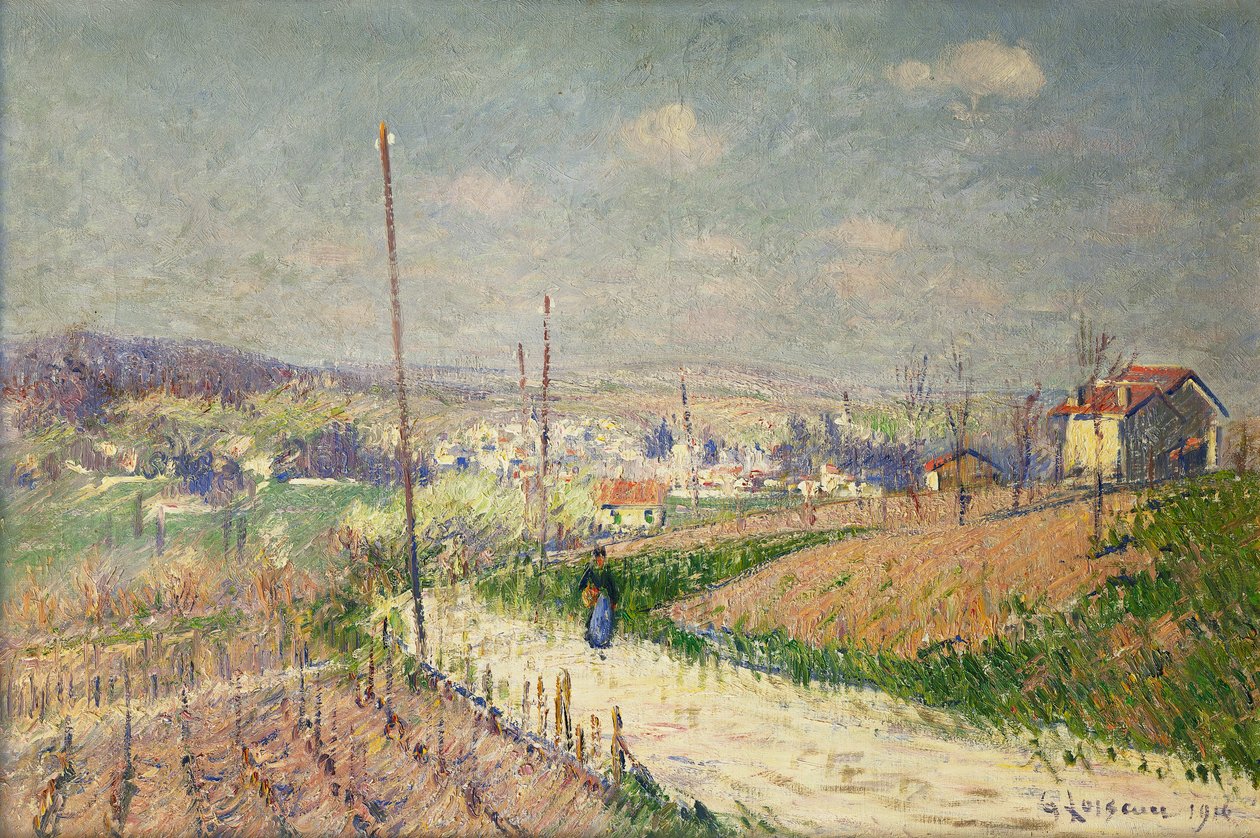 Wiosna w Ile de France; Wiosna w Ile de France, 1916 autorstwa Gustave Loiseau