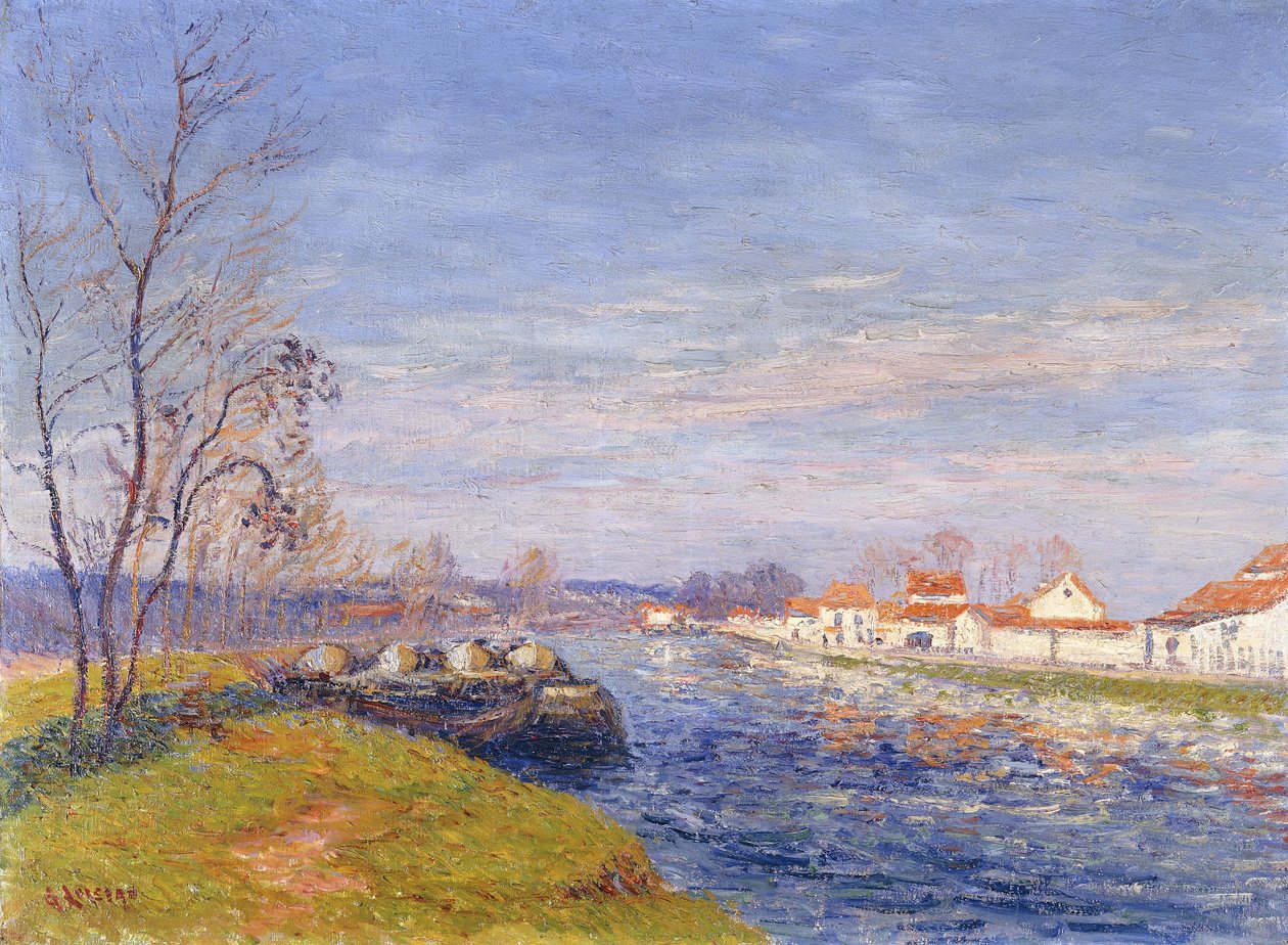 St. Mammes, Moret-sur-Loing autorstwa Gustave Loiseau