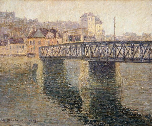 Żelazny most w St. Ouen autorstwa Gustave Loiseau