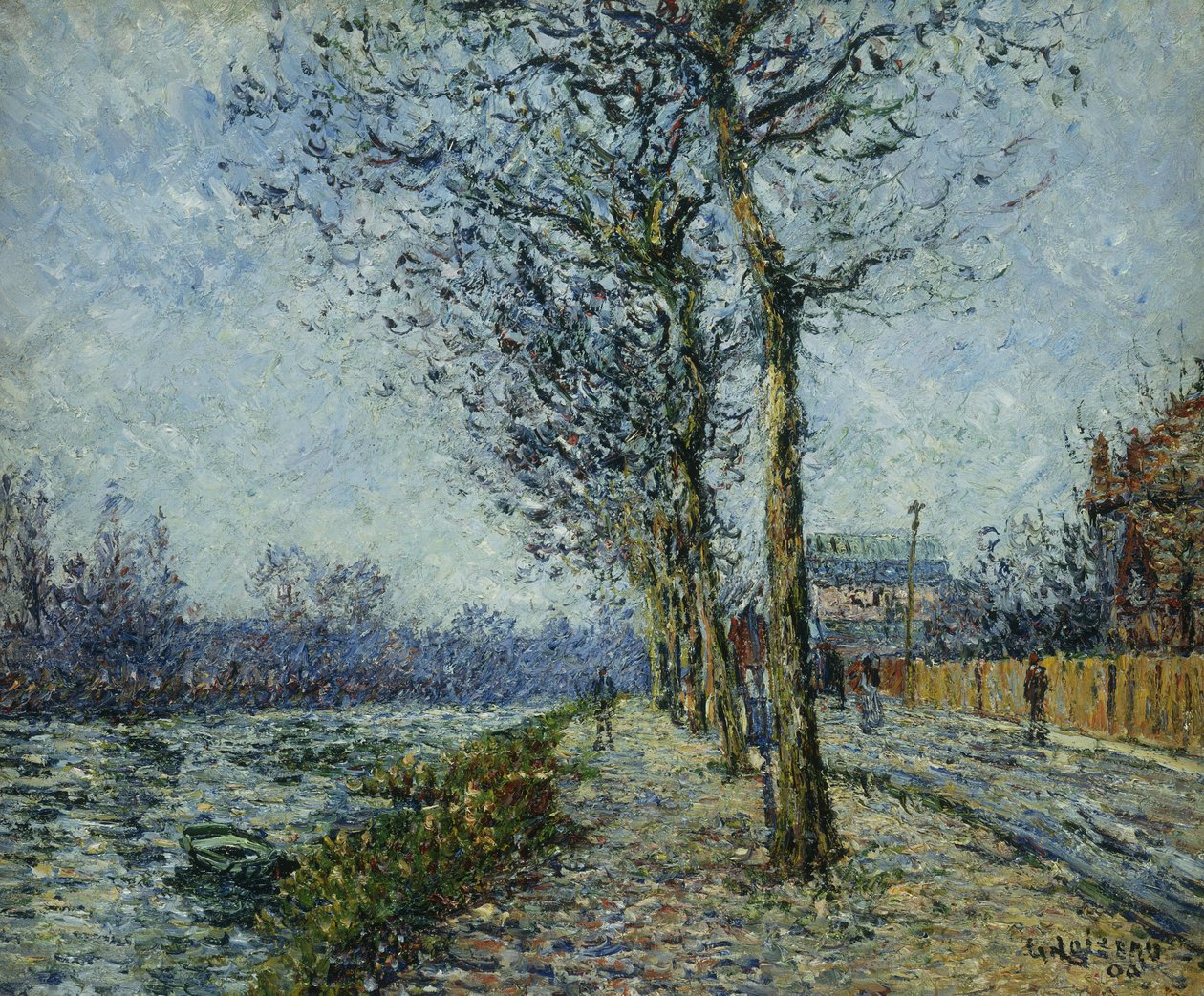 Oise w Pontoise; Oise w Pontoise, 1900 autorstwa Gustave Loiseau