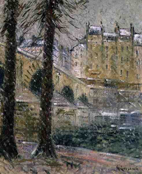 Pont Marie, ok. 1926 (olej na płótnie) autorstwa Gustave Loiseau