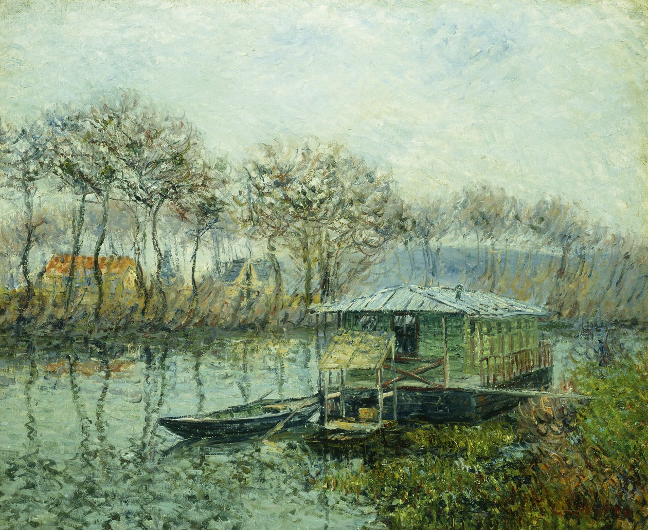 Sekwana w Port Marley; La Seine a Port Marley, 1902-1903 autorstwa Gustave Loiseau