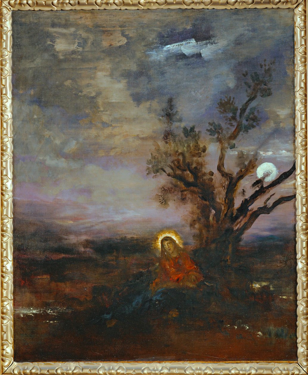 Chrystus na Górze Oliwnej (obraz na płótnie) autorstwa Gustave Moreau