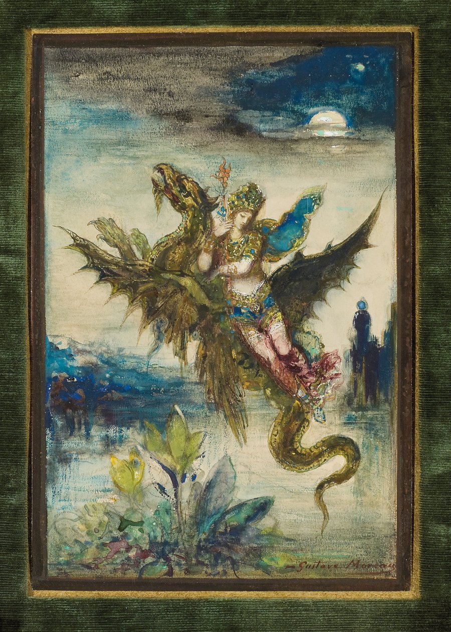 Sen Orientu lub Peri, ok. 1881 autorstwa Gustave Moreau