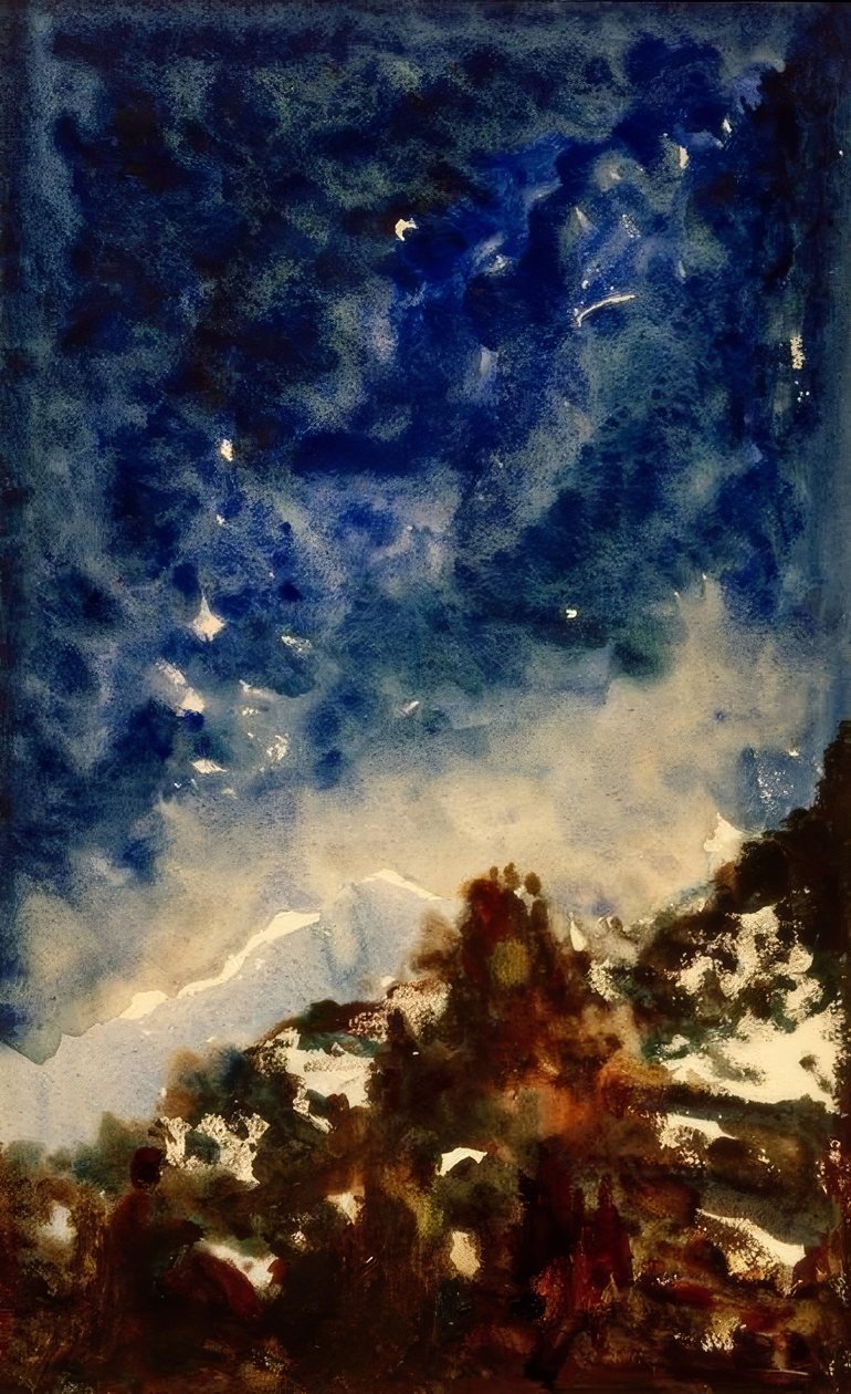 Studium krajobrazowe autorstwa Gustave Moreau