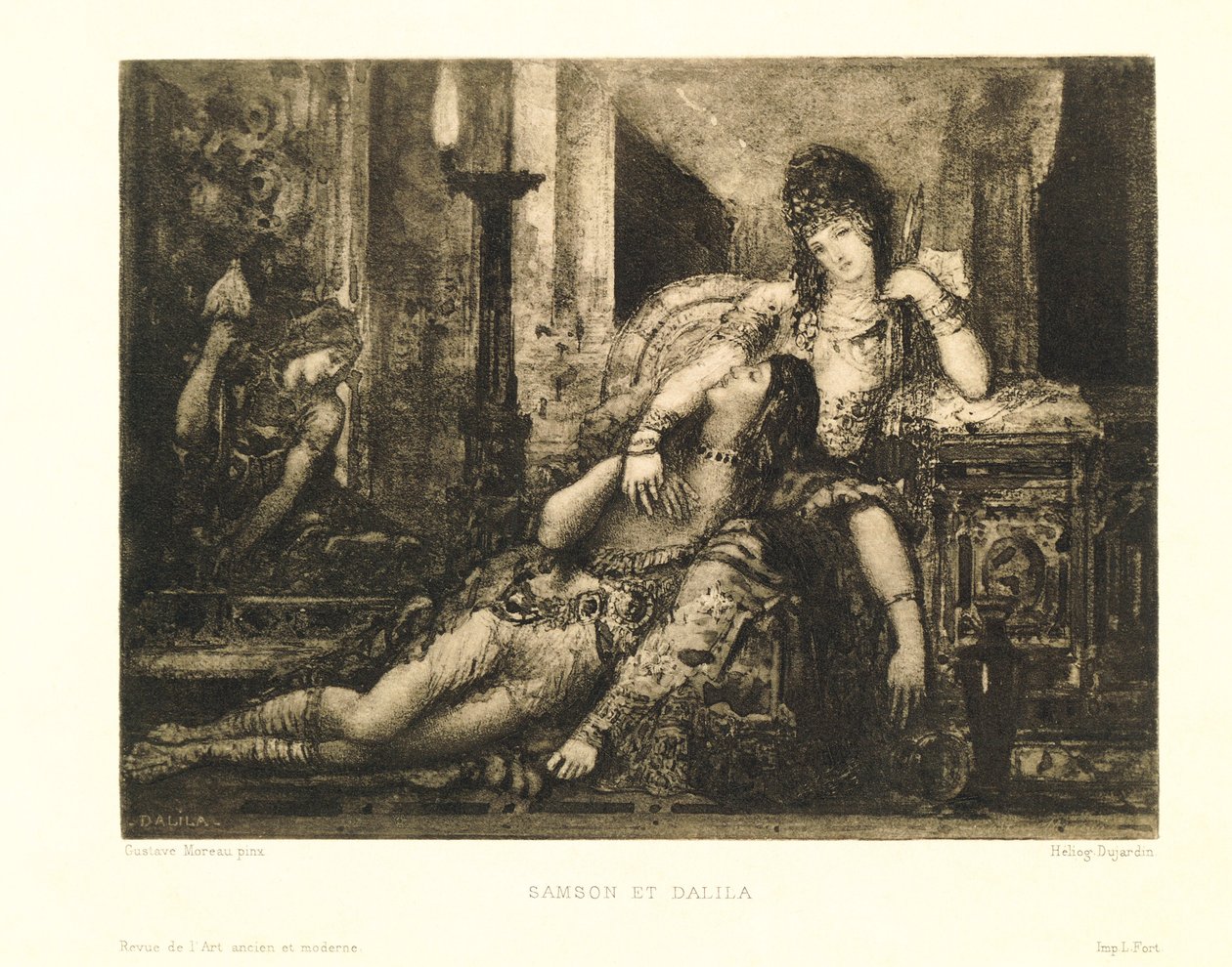 Francja, Paryż, Samson i Dalila – Gustave Moreau (1826-1898), heliografia autorstwa Gustave Moreau