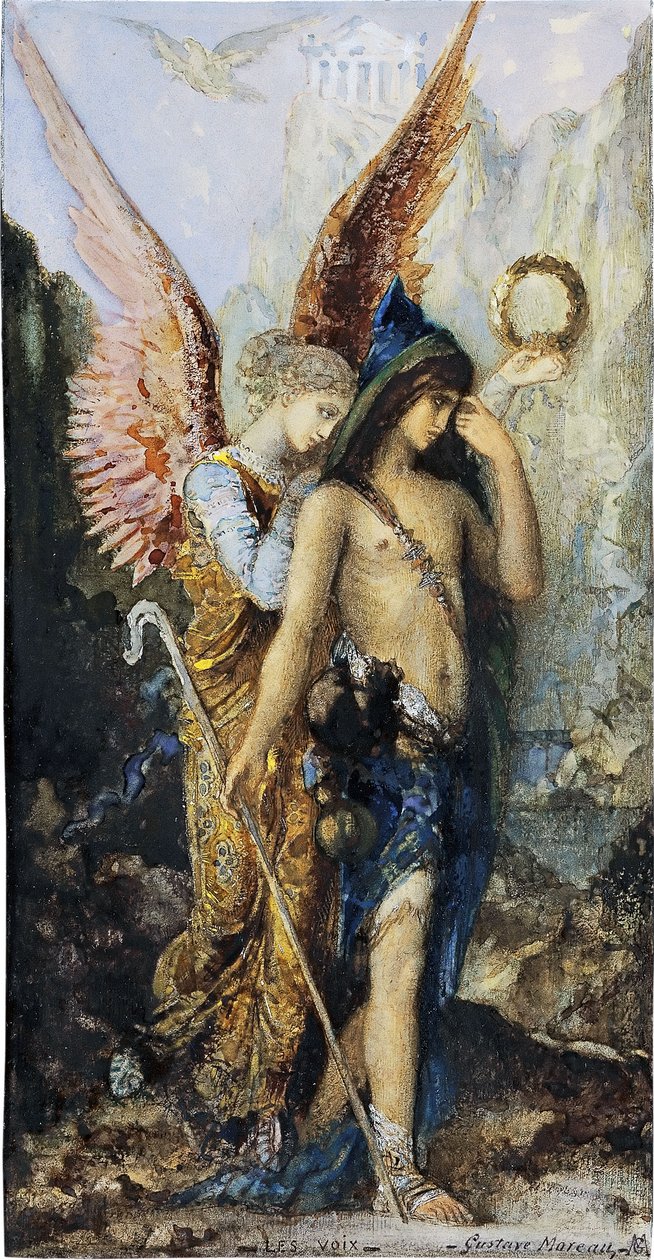 Francuski: Les voix The Voices autorstwa Gustave Moreau
