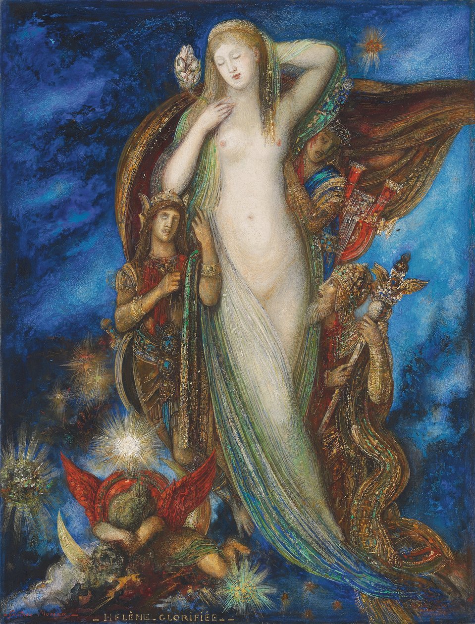 Helen uwielbiona, 1896 autorstwa Gustave Moreau