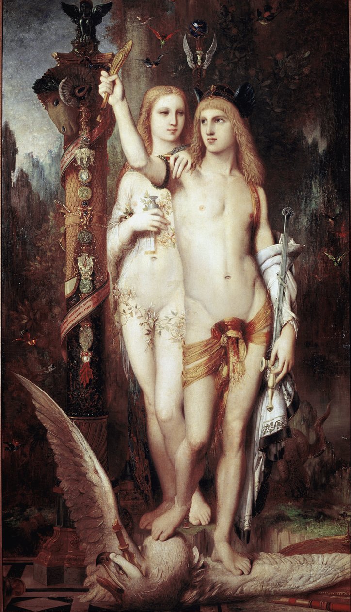 Jason i Medee (olej na płótnie) autorstwa Gustave Moreau