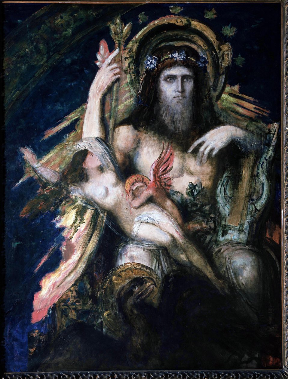 Jowisz (Zeus) i Semele (wysadzony) autorstwa Gustave