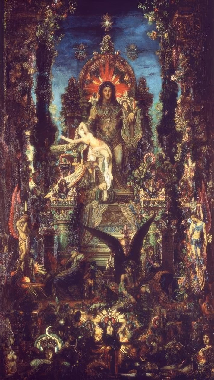 Jowisz i Semele autorstwa Gustave Moreau