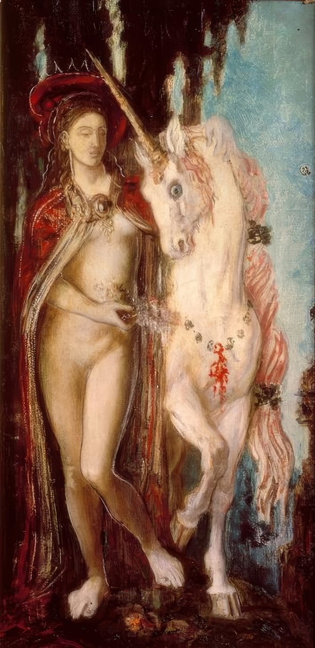 Jednorożec autorstwa Gustave Moreau