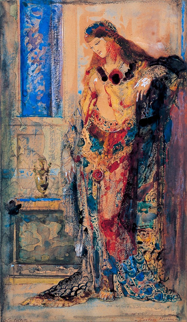 ""The toilet"" Orientalizm, młoda kobieta w negliżu - Obraz Gustave