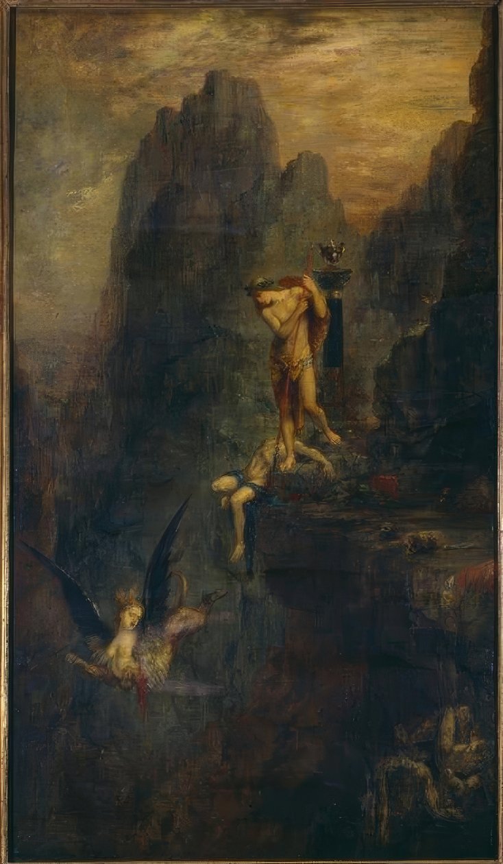 Zgadł Sfinks autorstwa Gustave Moreau