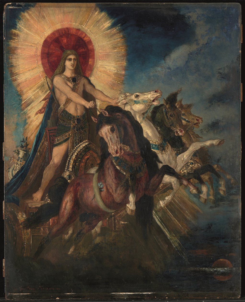 Rydwan Apolla lub Febus-Apollo (olej na panelu) autorstwa Gustave Moreau