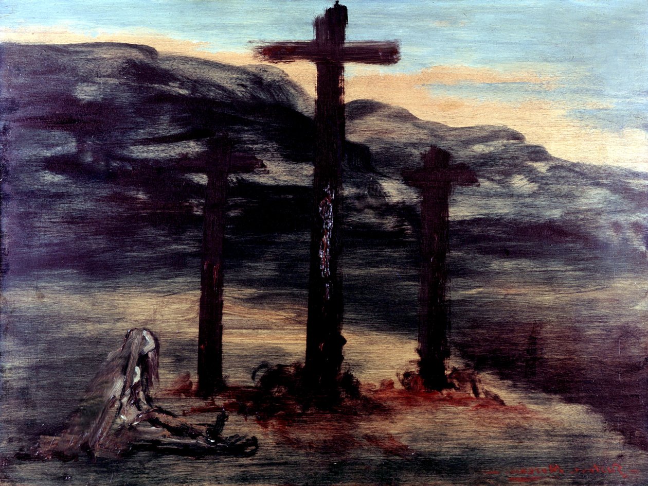 Madeleine na Kalwarii autorstwa Gustave Moreau
