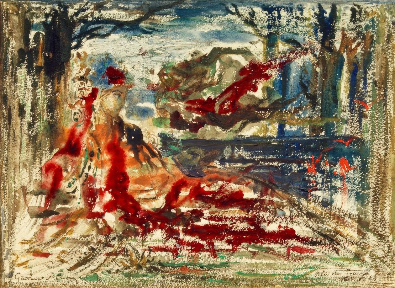W pobliżu wód autorstwa Gustave Moreau