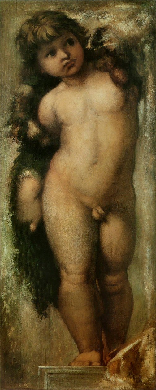 Putto według Rafaela. Kopia putta Rafaela z Akademii Świętego Łukasza w Rzymie. autorstwa Gustave Moreau