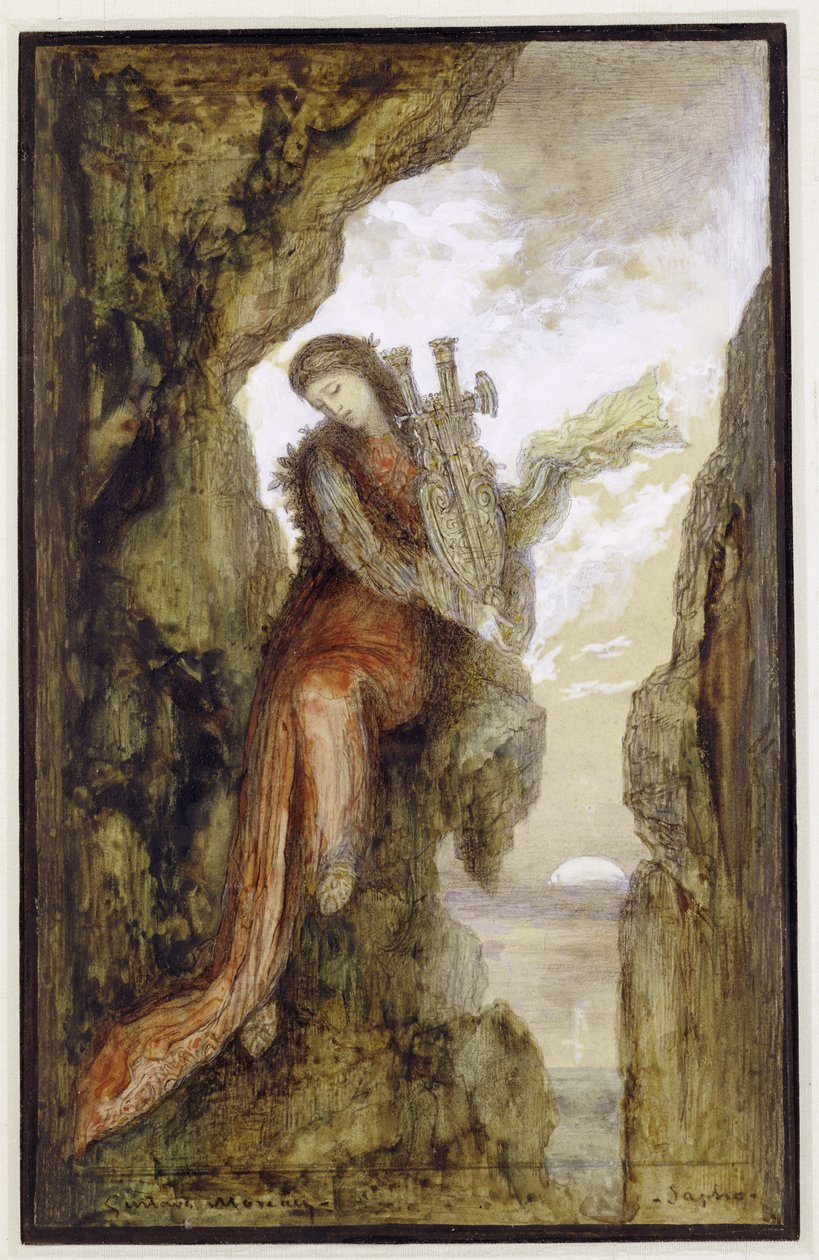 Safona na klifie autorstwa Gustave Moreau