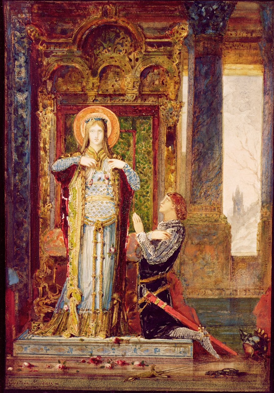 Św. Elżbieta Węgierska, czyli Cud nad Różami, 1879 autorstwa Gustave Moreau