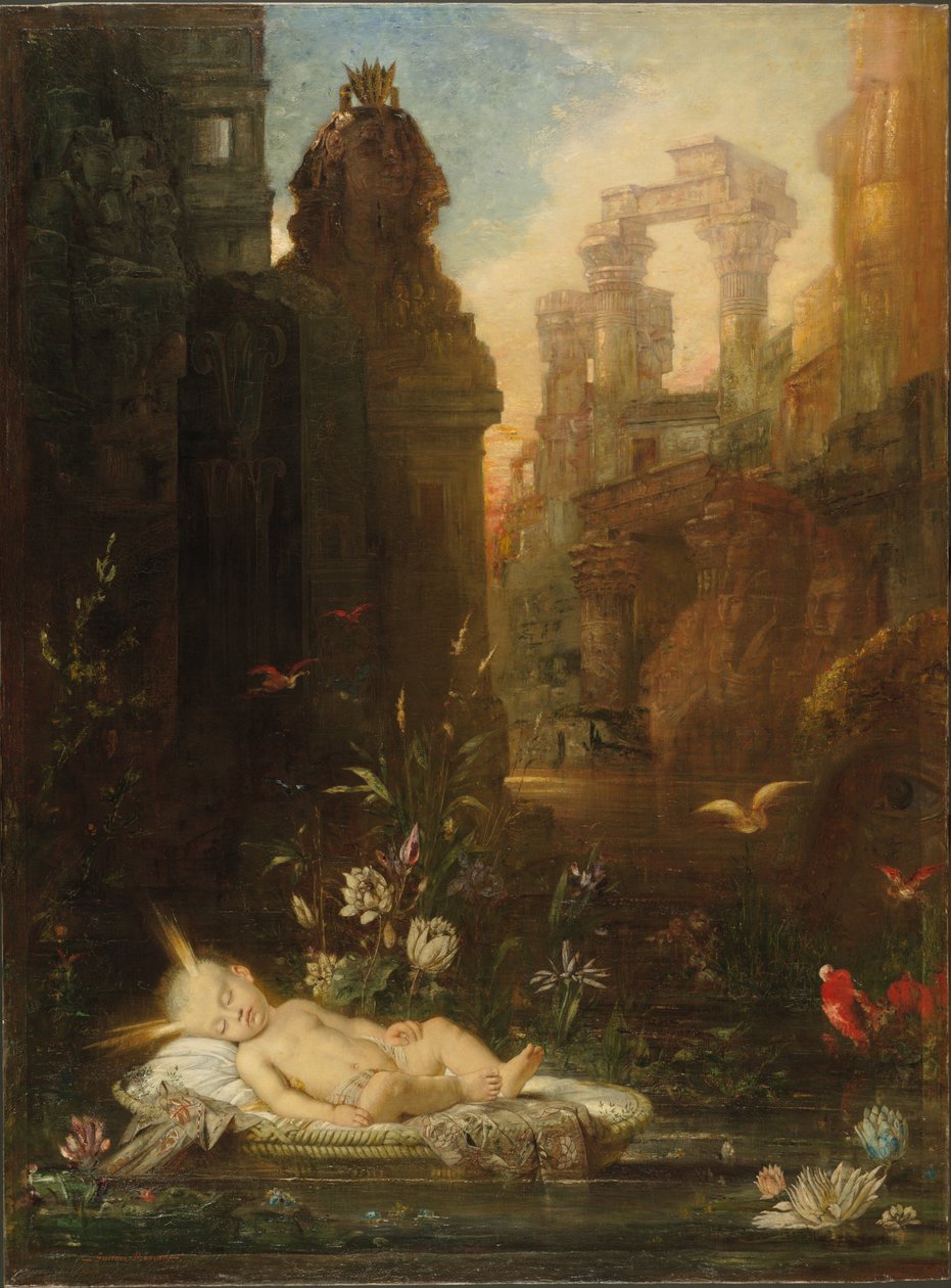 Dzieciątko Mojżesz autorstwa Gustave Moreau