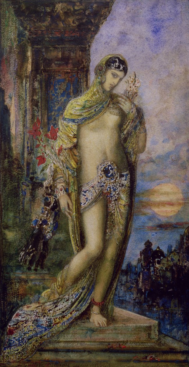Pieśń nad Pieśniami: Szulamitka (akwarela) (szczegóły patrz 83721) autorstwa Gustave Moreau