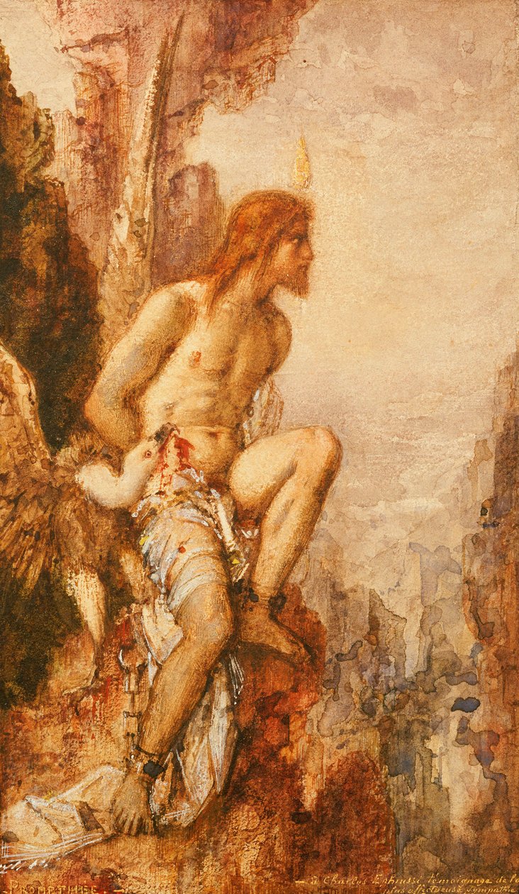 Tortura Prometeusza autorstwa Gustave Moreau
