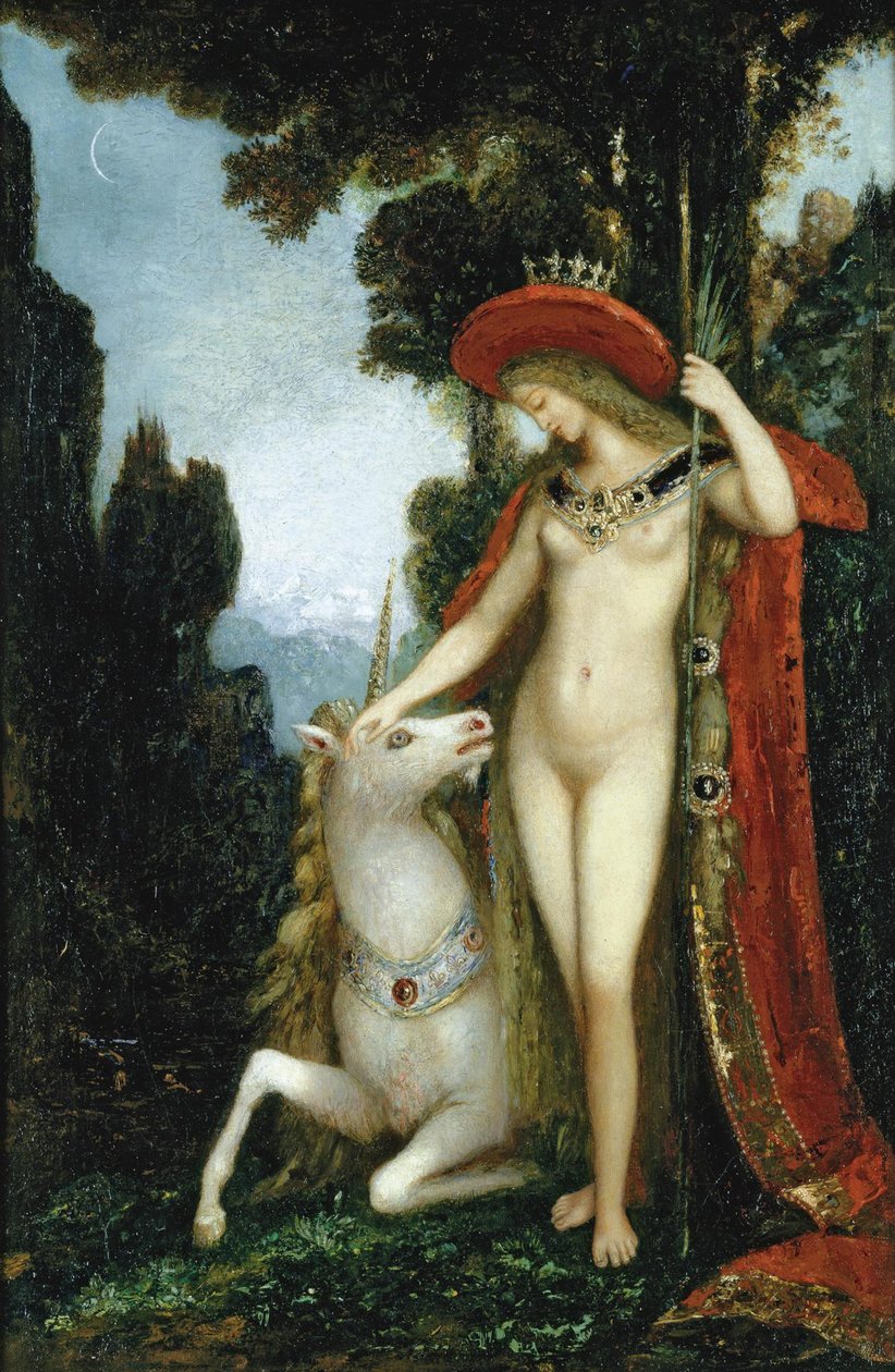 Jednorożec autorstwa Gustave Moreau