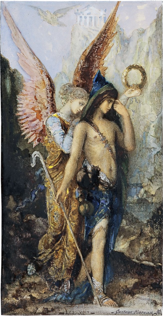 Głosy, c. 1880 autorstwa Gustave Moreau