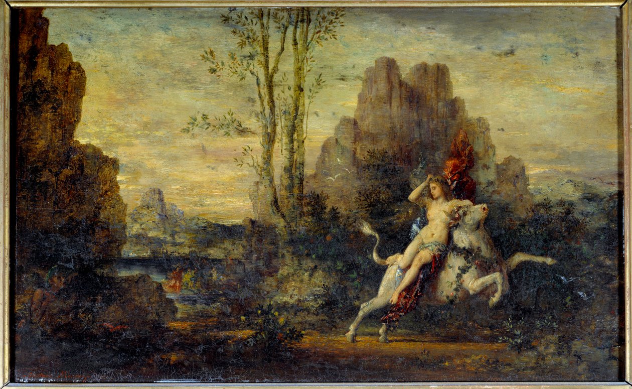 Porwanie Europy. Obraz Gustave