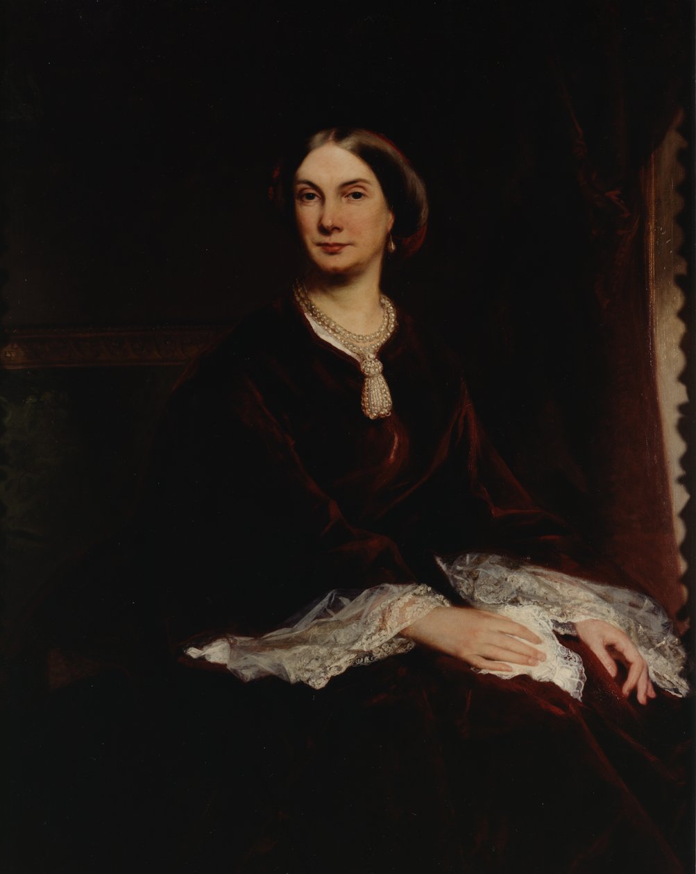 Portret Louisy, księżnej Northumberland (olej na płótnie) autorstwa Gustave Pope