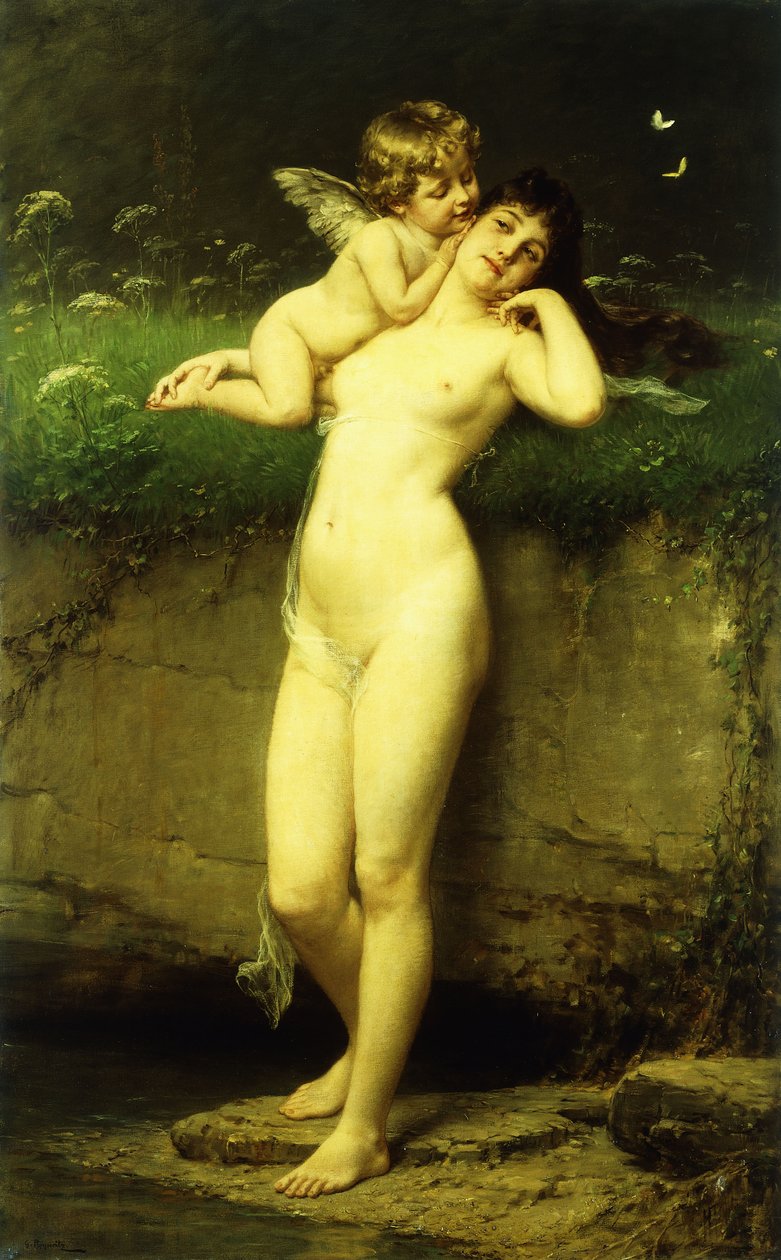 Wenus i Kupidyn autorstwa Gustave Popperitz