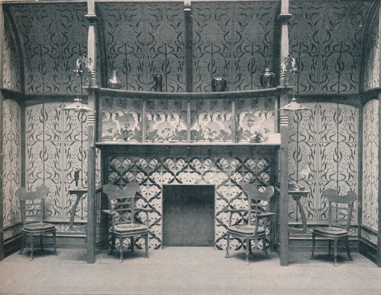 Inglenook zaprojektowany przez G. Serrurier, 1898 autorstwa Gustave Serrurier Bovy